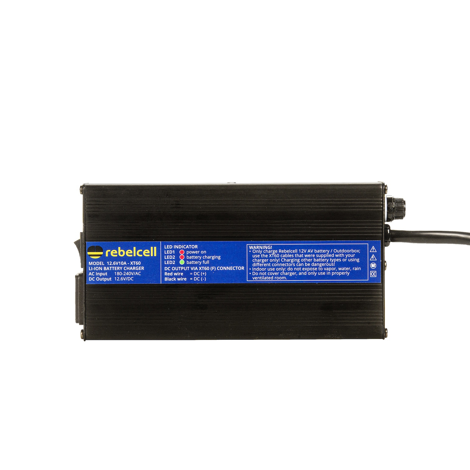 Rebelcell 12.6V10A XT60 Lithium Charger